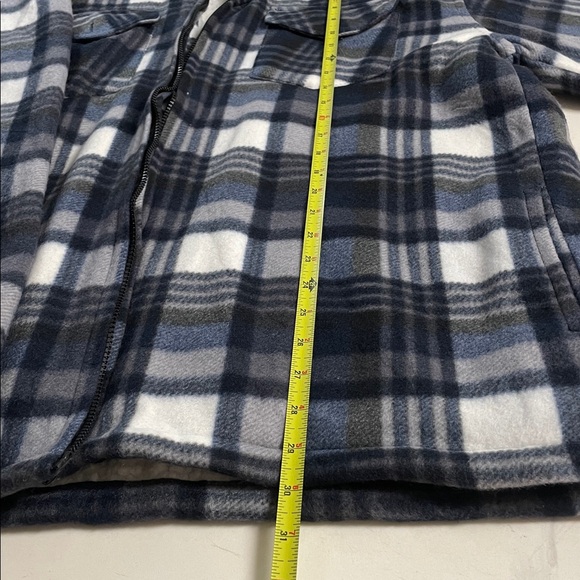 Mens Padded Hooded Sherpa Fur Lined Lumberjack Flannel Work Jacket Warm Thick - Picture 5 of 8